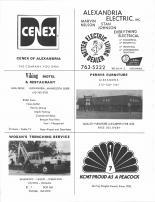 Cenex of Alexandria, Alexandria Electric Inc. Viking Motel & Restaurant, Perrys Furniture, Wogan's Trenching, KCMT, Douglas County 1981